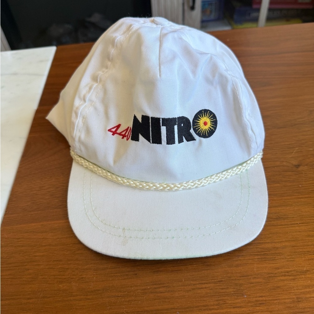 White 440 Nitro Rope Cap with Embroidered Logo